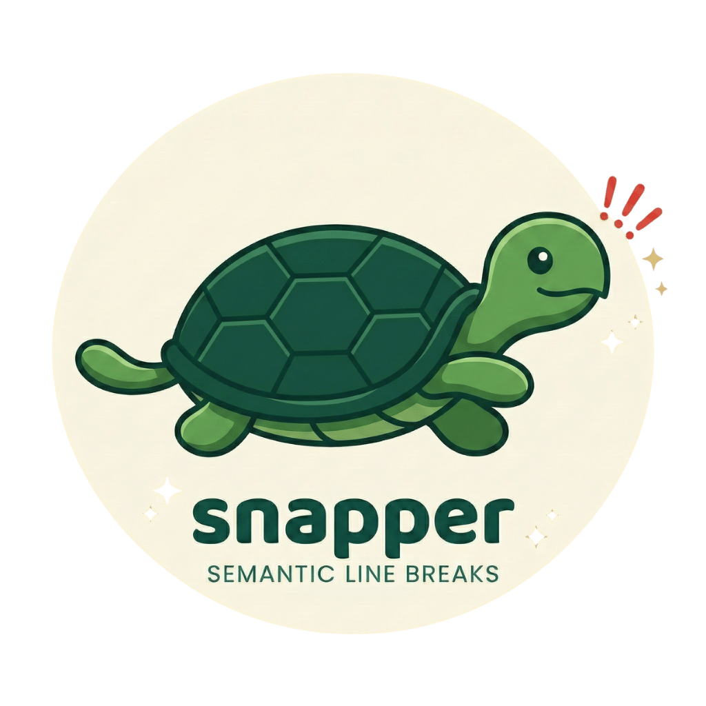 snapper - Semantic Line Breaks